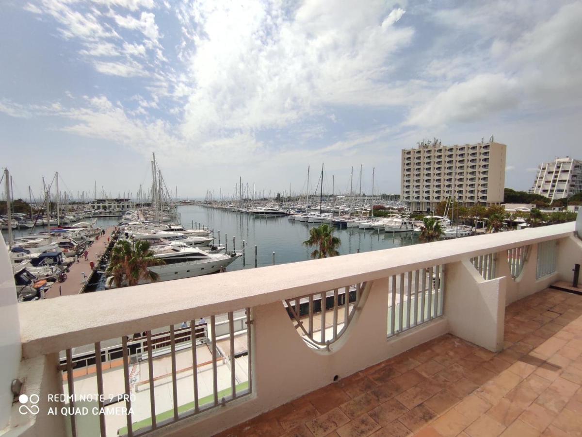 Classe 3 Etoiles - Magnifique Vue Sur Le Port - Wifi Et Clim La Grande Motte Luaran gambar